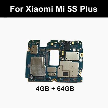 Bun Lucru Deblocat Placa de baza Placa de baza Placa de baza Cu Cipuri de Circuite Flex Cablu Pentru Xiaomi Mi 5S Mi5S m5-urile sunt Plus 4GB+64GB