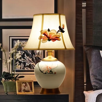 Ceramică LUMINOASE, Lămpi de Masă Birou Lumini de Lux Moderne Cupru Material pentru Hol Living Birou Creativ Pat Cameră de Hotel