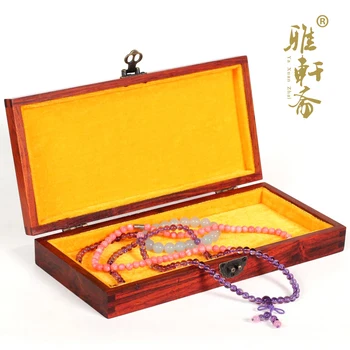 Rosewood meserii cutie de bijuterii din lemn de trandafir lemn brățară colier de jad Shuangfeng mică cutie de lemn