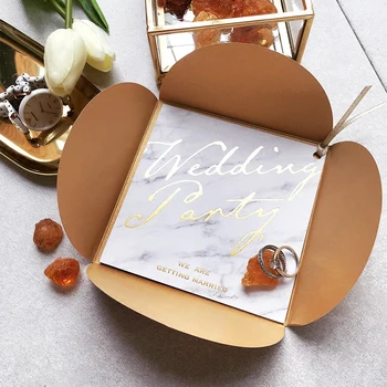 2018 nou stil european invitatii de nunta de aur ștampilarea primitoare carduri casamento decor eveniment cardurile de alimentare cu kituri de plicuri decor