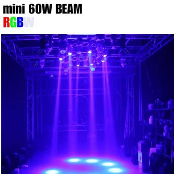 RGBW 60W mișcare cap Lumina de Mare Putere 60Watt Quad Lumina Pentru DJ