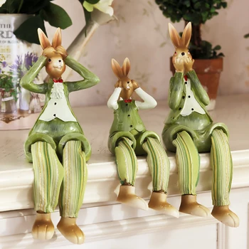 Iepure Drăguț Figurine Miniaturale Ornamente Birou Cameră Decor Minunat Accesorii De Decorațiuni Interioare Meșteșuguri Mici Cadouri De Craciun