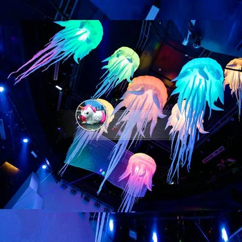 New sosire oxford gonflabile meduze baloane luminoase cu led-uri RGB lumini gonflabile medusa pentru nunta