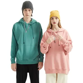 Coreea Moda Simplu Solid Mens Supradimensionate Hanorace Pulover Extra Lungi Galben Cupluri Jachete Cu Glugă Femei Haine Pentru Adolescenti