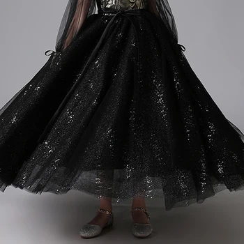 Rochii Fete Cu Flori Iluzie Dragostea De Cristal De Înaltă Complet Prințesă Etaj Lungime Tul Dantela De Lux Negru Elegant Copii Petrecere Rochie H634